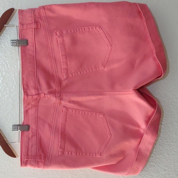 USED TORRID DENIM SHORTS PINK SIZE 18 - Picture 9 of 13